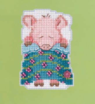click here to view larger image of Pig in a Blanket (2022) (counted cross stitch kit)
