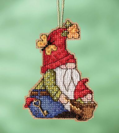click here to view larger image of Wheelbarrow Gnome (2022) (counted cross stitch kit)