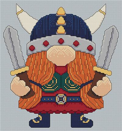 click here to view larger image of Sword Maiden Viking Gnome (chart)