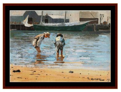 click here to view larger image of Boys Wading – Winslow Homer (chart)