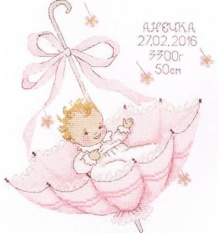 click here to view larger image of Little Gift - Annie (counted cross stitch kit)