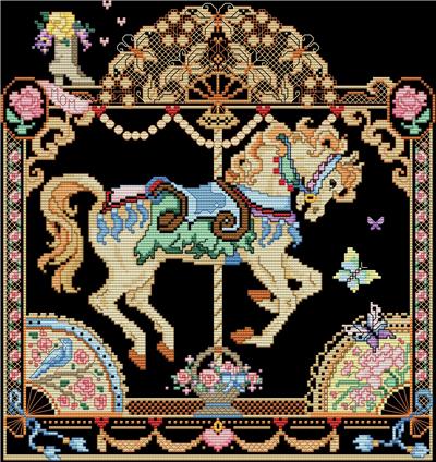 click here to view larger image of Mother's May Fancy Carousel Horse (chart)