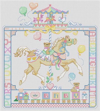 click here to view larger image of March-Go-Round Carousel Horse (chart)