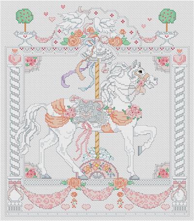 click here to view larger image of June Affair Carousel Horse, A (chart)