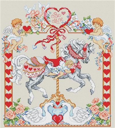 click here to view larger image of February Forever Carousel Horse (chart)