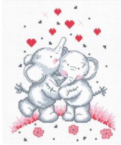 click here to view larger image of Elephants  (counted cross stitch kit)