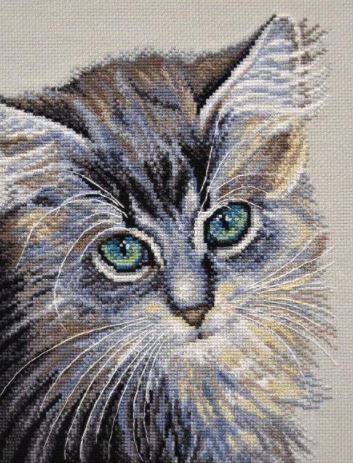 click here to view larger image of Green-Eyed Wonder (counted cross stitch kit)