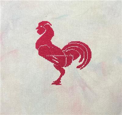 click here to view larger image of Rooster Silhouette (chart)