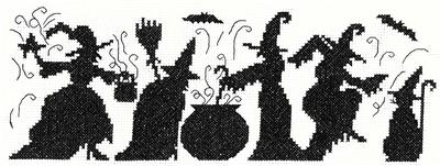 click here to view larger image of Season of the Witches Kit (counted cross stitch kit)