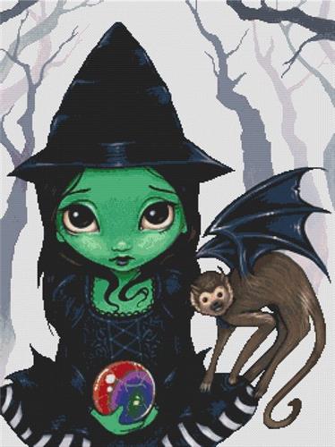 click here to view larger image of Wicked Witch with Flying Monkey (chart)