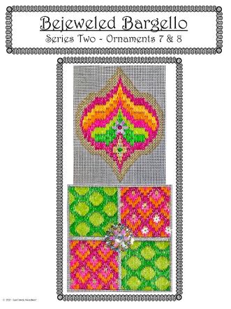 click here to view larger image of Bejeweled Bargello Series 2 - Charts 7/8 (counted canvas chart)