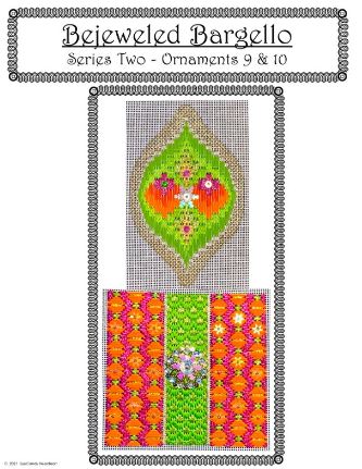 click here to view larger image of Bejeweled Bargello Series 2 - Charts 9/10 (counted canvas chart)