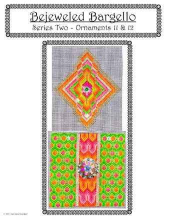 click here to view larger image of Bejeweled Bargello Series 2 - Charts 11/12 (counted canvas chart)
