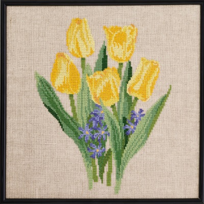 click here to view larger image of Yellow Tulips (counted cross stitch kit)