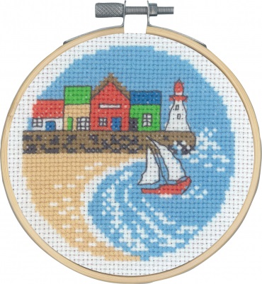 click here to view larger image of Houses Harbour (counted cross stitch kit)