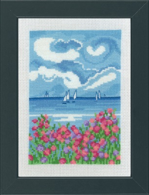 click here to view larger image of Sailboats (counted cross stitch kit)