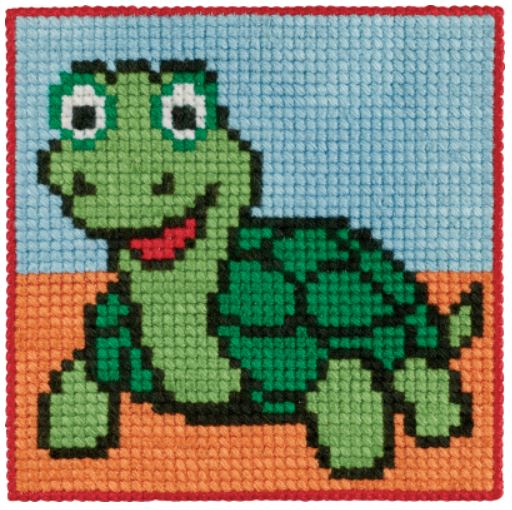 click here to view larger image of Turtle - Canvas (needlepoint kit)