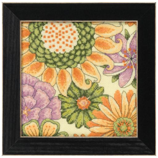 click here to view larger image of  Floral Yellow 2 (2022) (counted cross stitch kit)