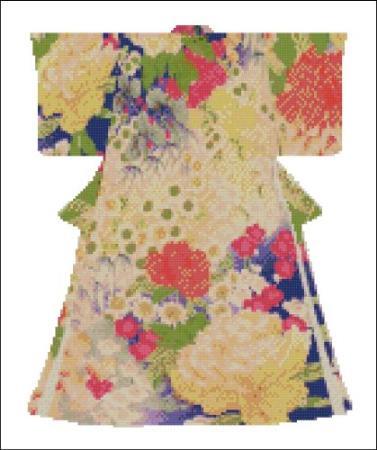 click here to view larger image of Kimono 003 - Chrysanthemum (chart)