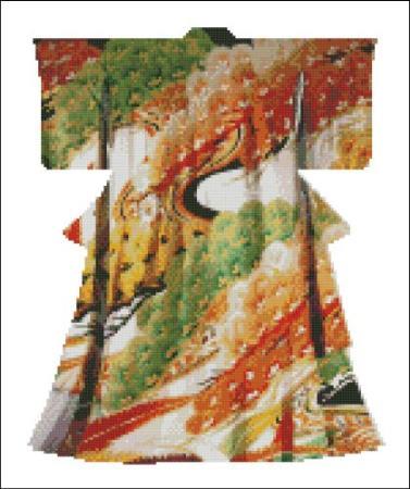 click here to view larger image of Kimono 012 - Autumn Colors (chart)