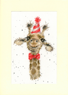 click here to view larger image of I'm Just Here for the Cake Greeting Card (counted cross stitch kit)