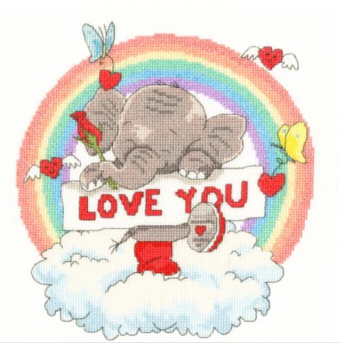 click here to view larger image of Tons of Love (counted cross stitch kit)