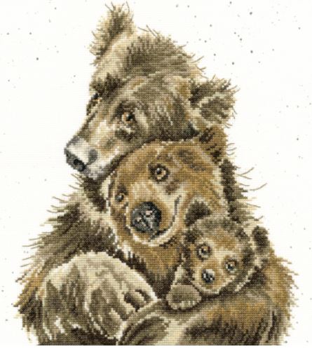 click here to view larger image of Bear Hugs (counted cross stitch kit)