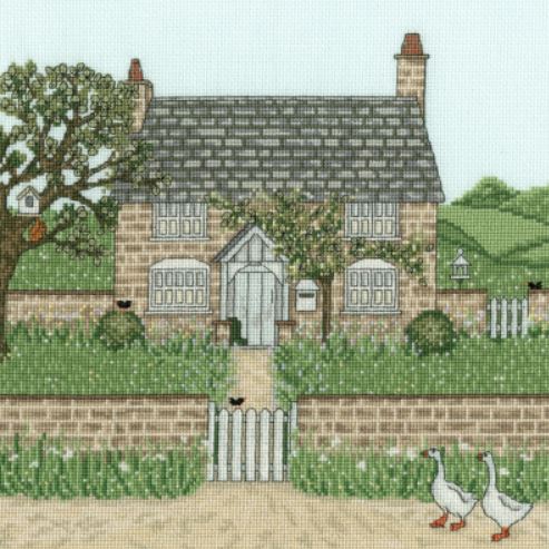 click here to view larger image of Gardeners Cottage (counted cross stitch kit)