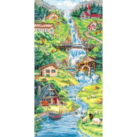 click here to view larger image of Foothills of the Alps (counted cross stitch kit)