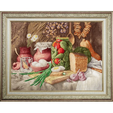 click here to view larger image of Village Still Life (counted cross stitch kit)