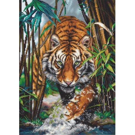 click here to view larger image of Tiger, The (counted cross stitch kit)