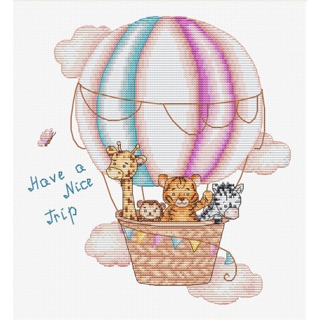 click here to view larger image of Have a Nice Trip (counted cross stitch kit)