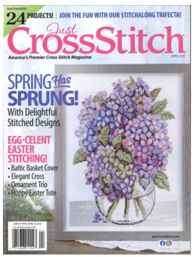 click here to view larger image of 2022 Just Cross Stitch March/April Spring has Sprung! (magazines)