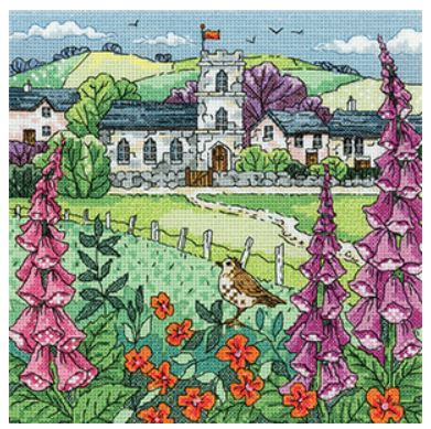 click here to view larger image of Village Church (counted cross stitch kit)