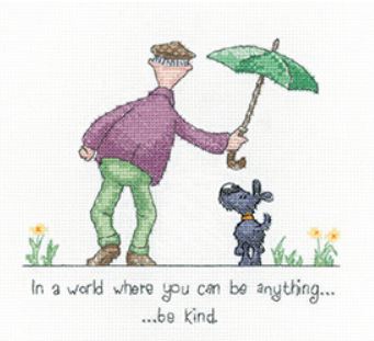click here to view larger image of Golden Years - Be Kind (Aida only) (counted cross stitch kit)