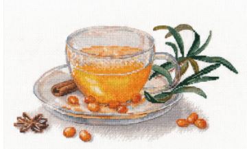 click here to view larger image of Seabuckthorn Tea (counted cross stitch kit)