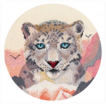 click here to view larger image of Miniature - Snow Leopard (counted cross stitch kit)