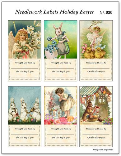 click here to view larger image of Needlework Labels Holiday Easter No 30 (accessory)