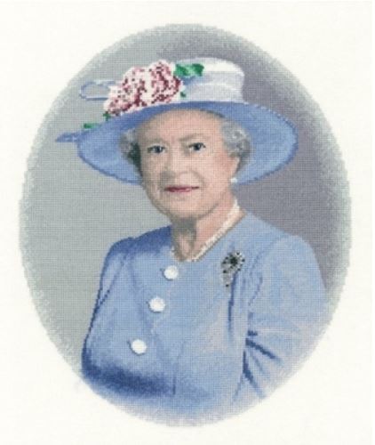 click here to view larger image of Queen Elizabeth II (counted cross stitch kit)