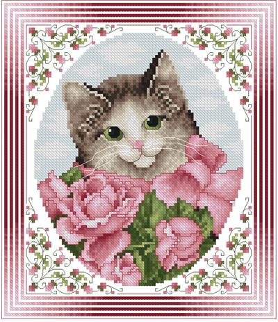 click here to view larger image of Rose Garden Cat (chart)