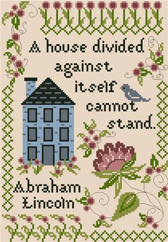 click here to view larger image of Inspirational Samplers A House Divided (chart)