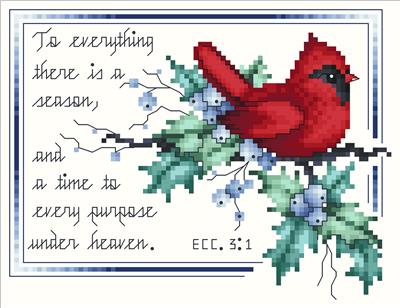 click here to view larger image of Inspirational Birds Cardinal (chart)