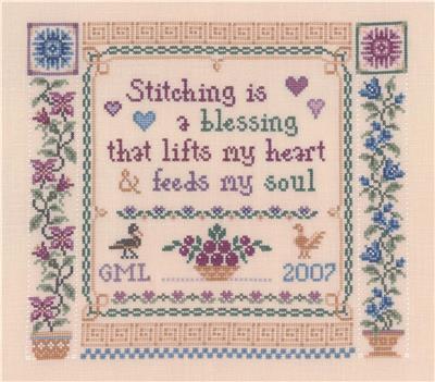 click here to view larger image of Stitching is a Blessing (chart)