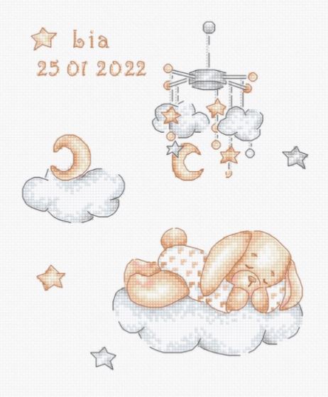 click here to view larger image of Sleepy   (counted cross stitch kit)