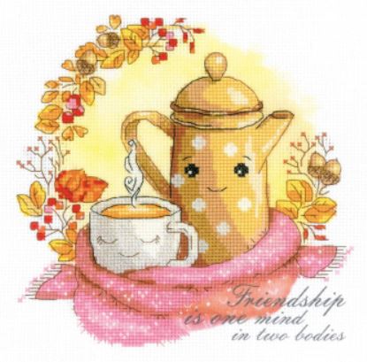 click here to view larger image of Friendship Tea (counted cross stitch kit)