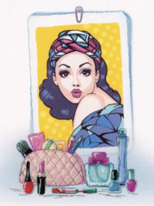click here to view larger image of Velvet Look (counted cross stitch kit)