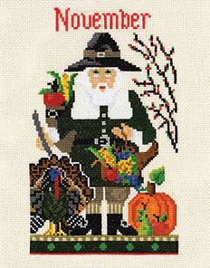 click here to view larger image of November Santa - Kit (counted cross stitch kit)