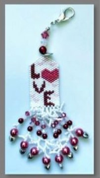 click here to view larger image of Just Love Scissor Fob (bead kit)