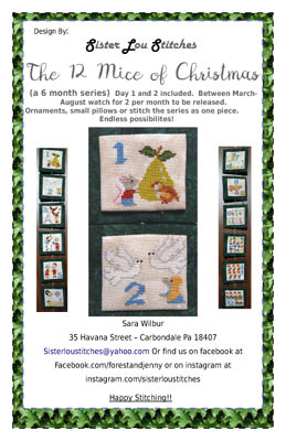 click here to view larger image of 12 Mice of Christmas - Day 1/2 (chart)