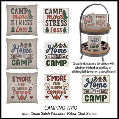 click here to view larger image of Pillow Chat - Camping Trio (chart)